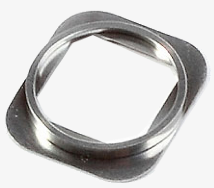 Microspareparts Home Button Frame Silver Original Iphone - Iphone 5s, transparent png download