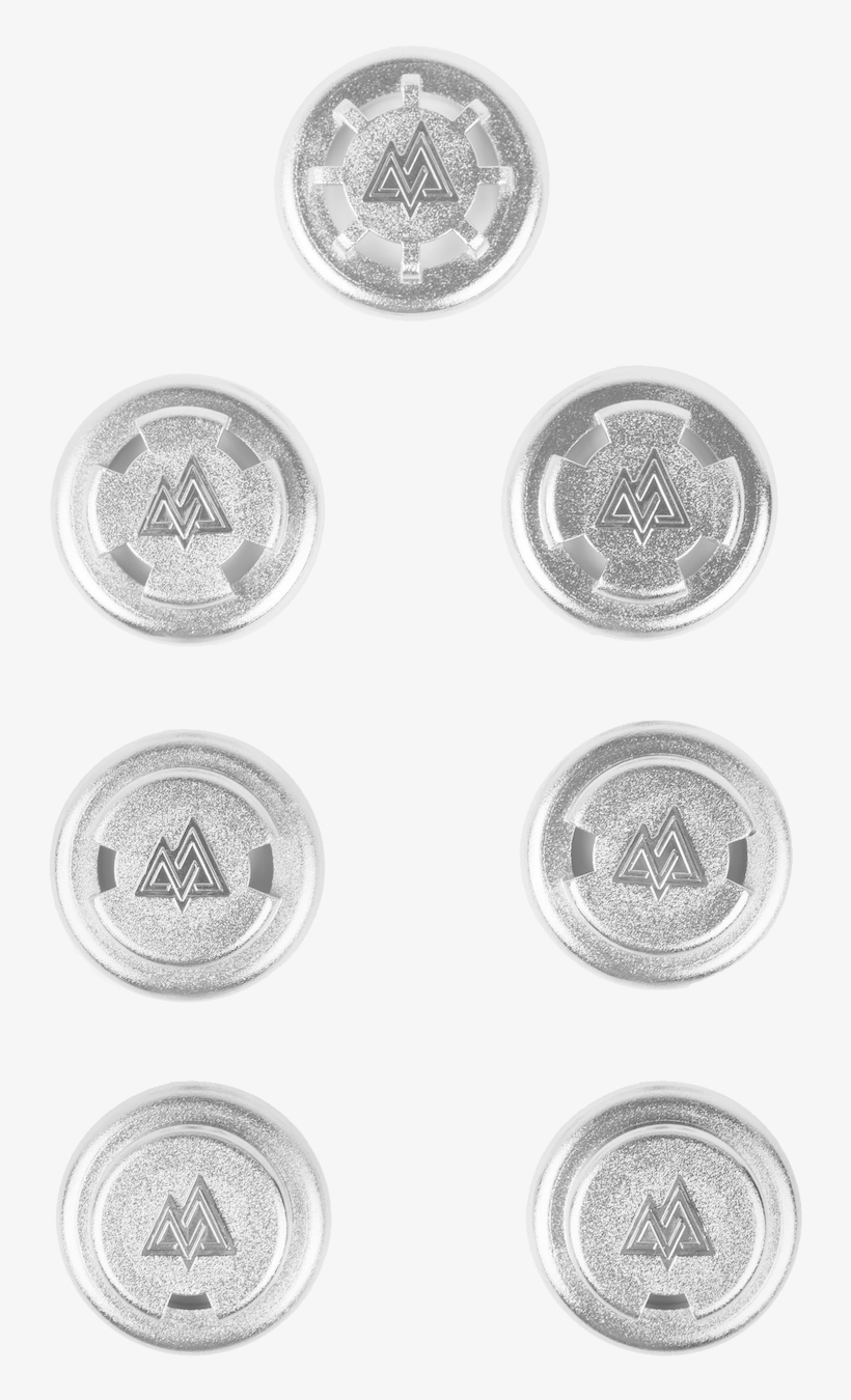 0 Silver Chrome Resistance Valves - Valvole Di Ricambio Training Mask Argento, transparent png download