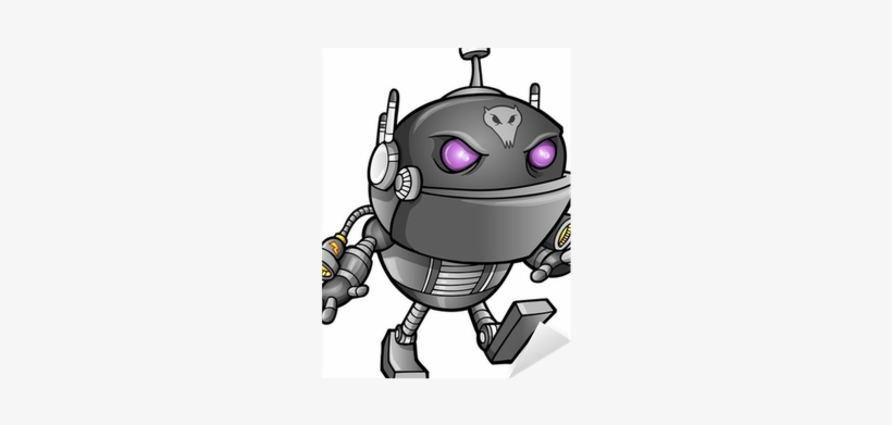 Cyborg Alien Ninja Warrior Robot Vector Sticker • Pixers® - Robot, transparent png download