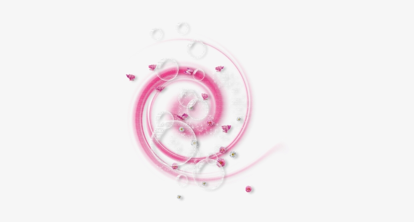 Pink Swirl Deco - Tube Png Arbre Rose, transparent png download