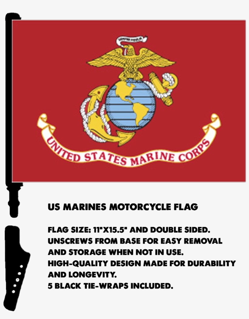 Pow-mia Flag $10 - Soft Comfortable United State U.s Marine Corps Flag, transparent png download