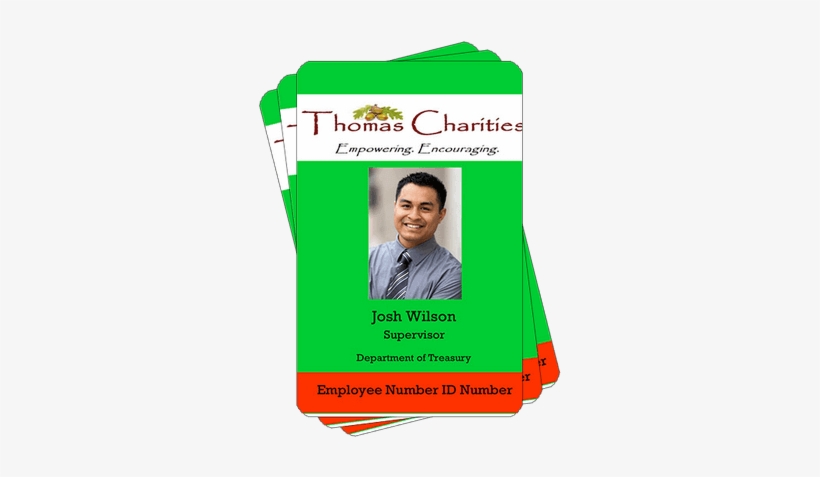 Thomas Charities Card - Green Id Card Design, transparent png download
