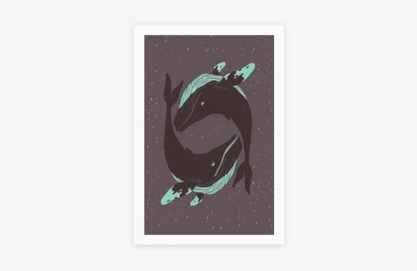 The Circle Of Whales Poster - Whales, transparent png download