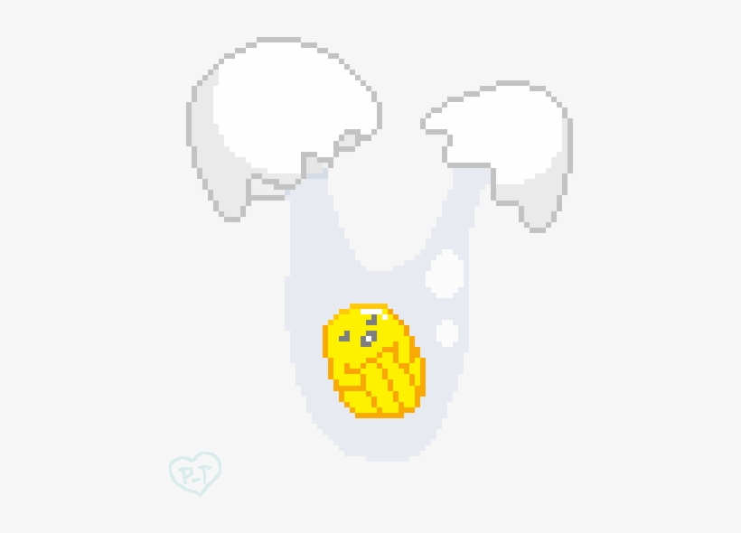“pixel Gudetama ” - Perler Beads, transparent png download