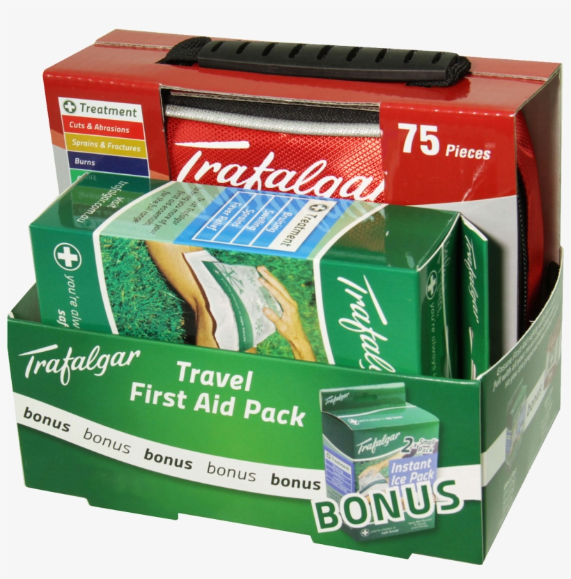 Trafalgar Travel First Aid Kit Free Instant Ice Pack, transparent png download