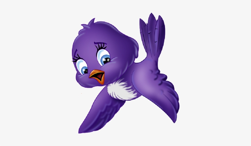 Animalitos De Blancanieves Png - Purple Bird Cartoon, transparent png download