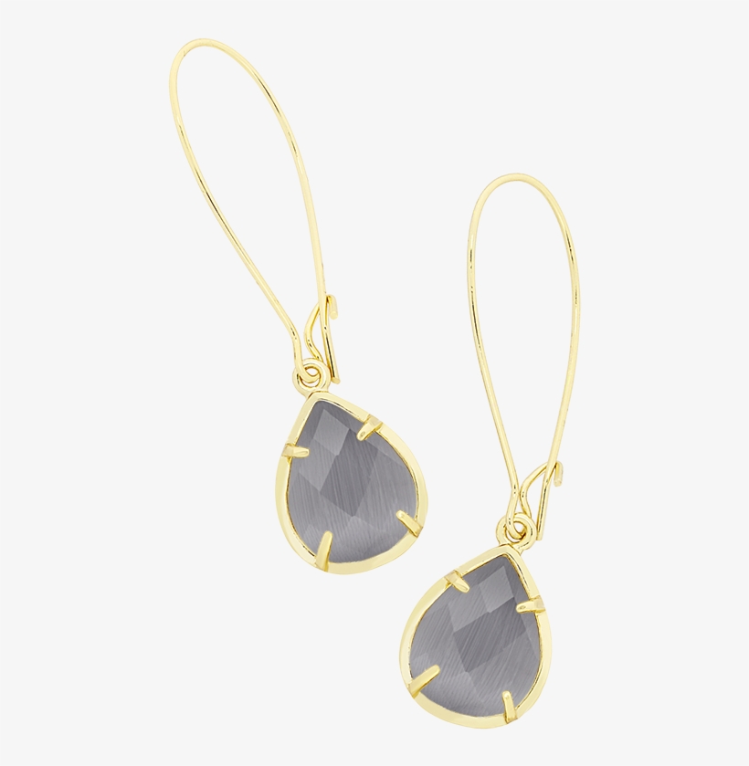 Dee Earrings In Slate Cat's Eye - Earrings, transparent png download