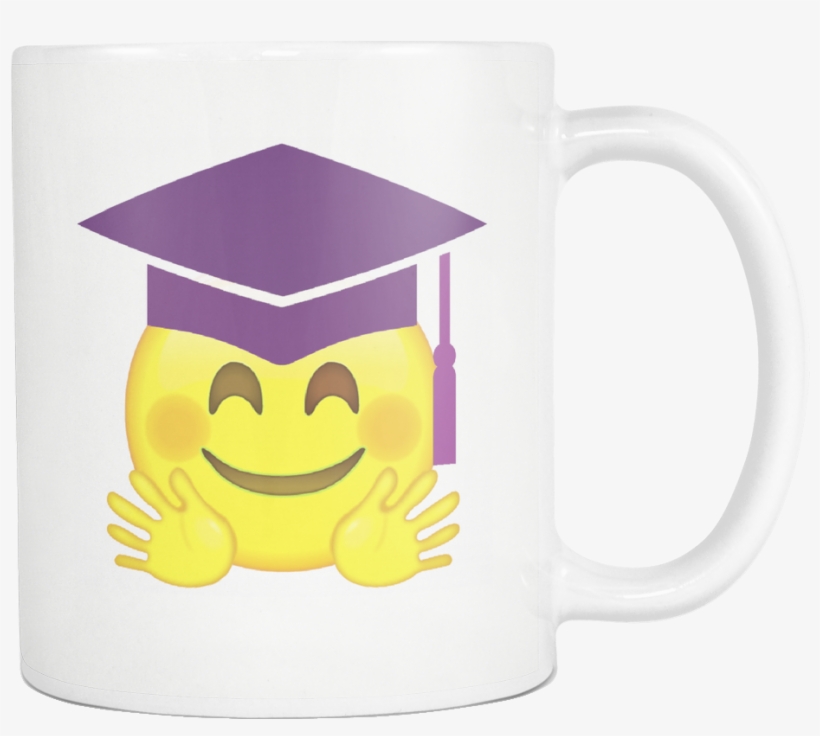 Emoji Happy Mug - Hugging Face Hugs Hands Blush Smiley Emoji T Shirt, transparent png download