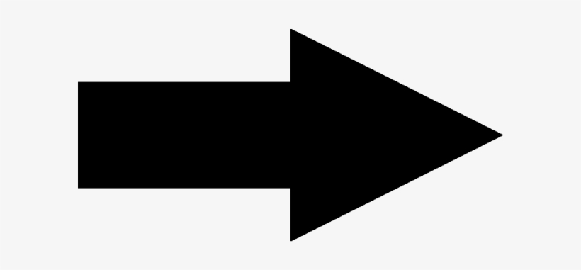 Collision Particles, Fleche, Liaison Particles - Black Arrow Sign, transparent png download