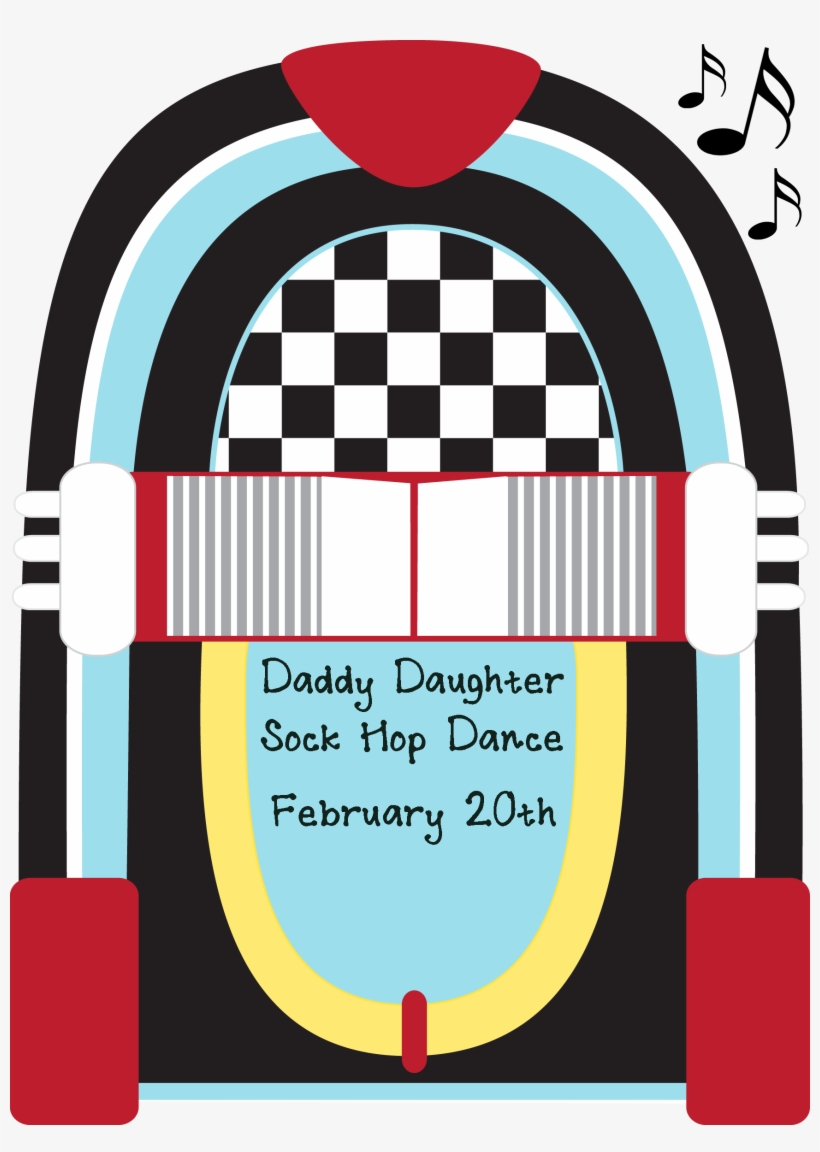 50s Sock Hop Daddy Daughter Dance Save Feb 20th - 50's Clip Art, transparent png download