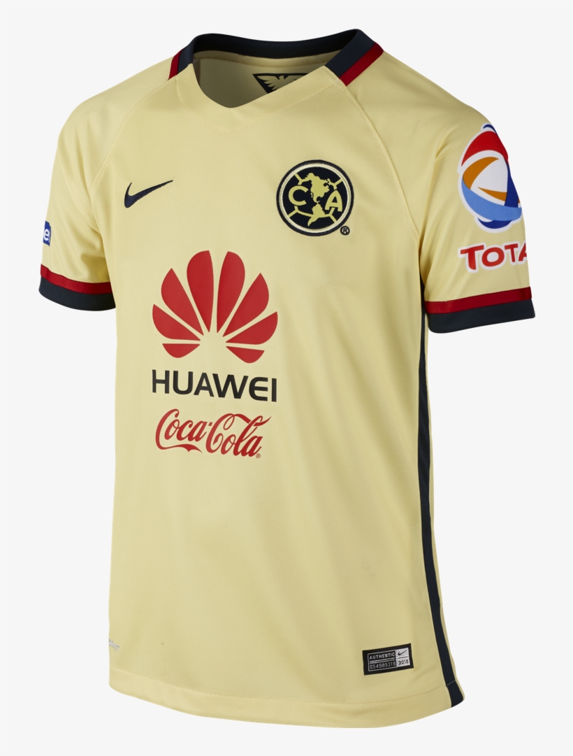 Club America Home Stadium Lemon Chiffon/armory Navy//armory - America Jerseys, transparent png download