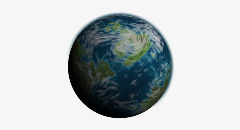 An Earth Like Planet Shrouded In Clouds With Blue Oceans - Earth, transparent png download