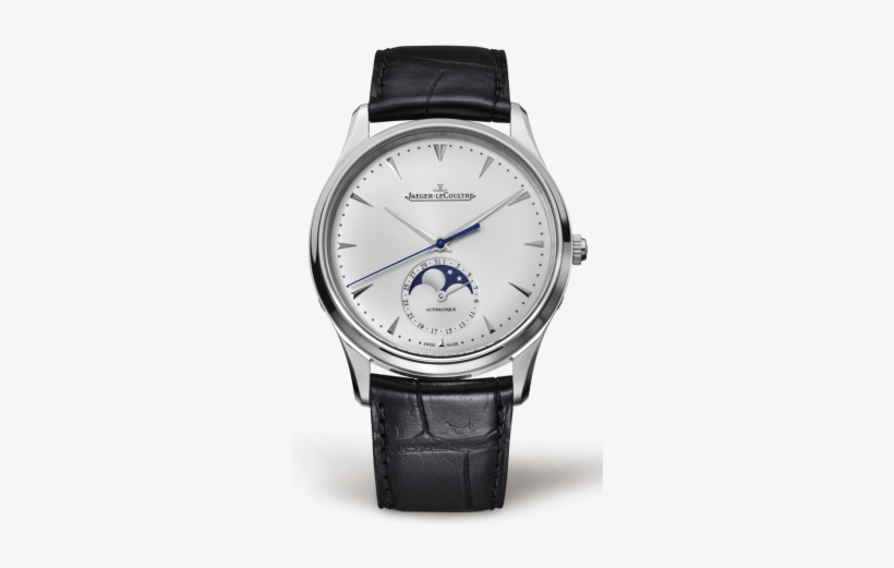 Master Ultra Thin Moon - Jaeger-lecoultre Master Ultra Thin Moon Watch, Silver,, transparent png download