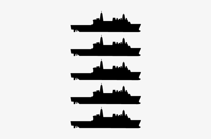 San Antonio - Ship Littoral Combat Ship Silhouette, transparent png download