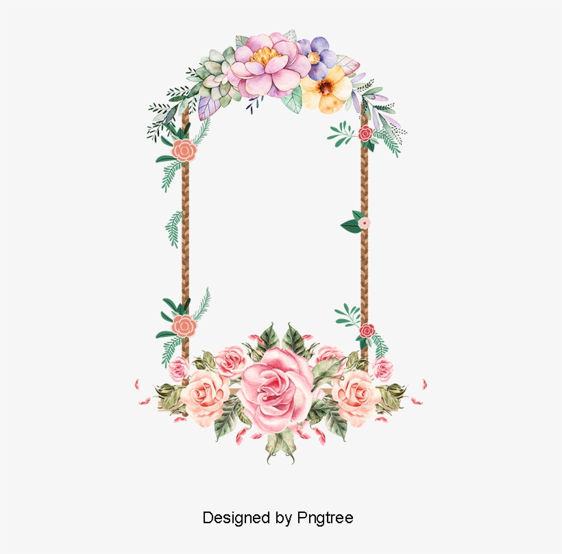 Hand Painted Flower Tema Letrero Imagen Descargar - Garden Roses, transparent png download