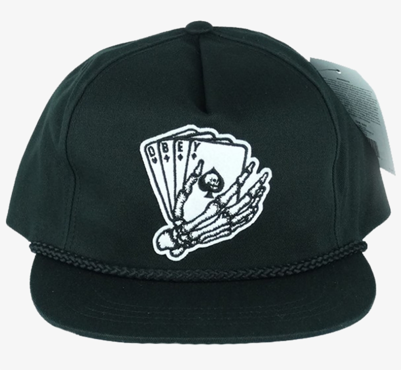 Obey Blackjack Snapback Black - Obey - Blackjack Kšiltovka Modrá, transparent png download