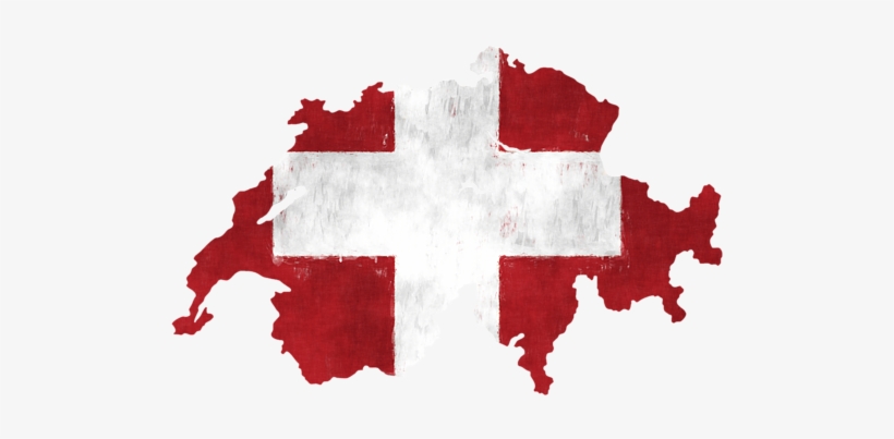 Bleed Area May Not Be Visible - Switzerland Map Vector, transparent png download