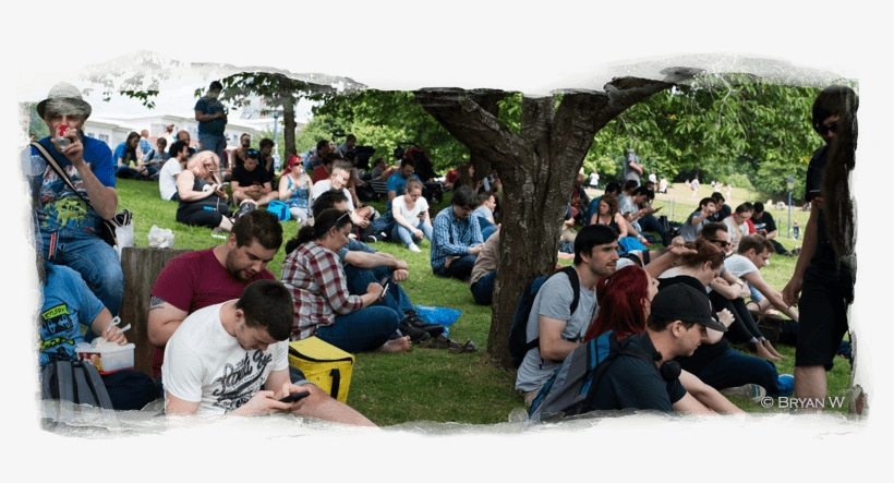 Everyone Sitting Together, Playing Together - Crowd, transparent png download