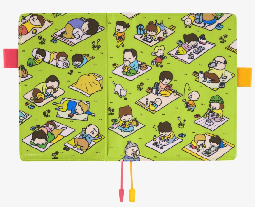 All Kinds Of People Are Laying On Picnic Blankets On - Diary, transparent png download