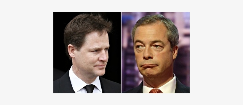 Nick Clegg Vs Nigel Farage - Nick Clegg, transparent png download