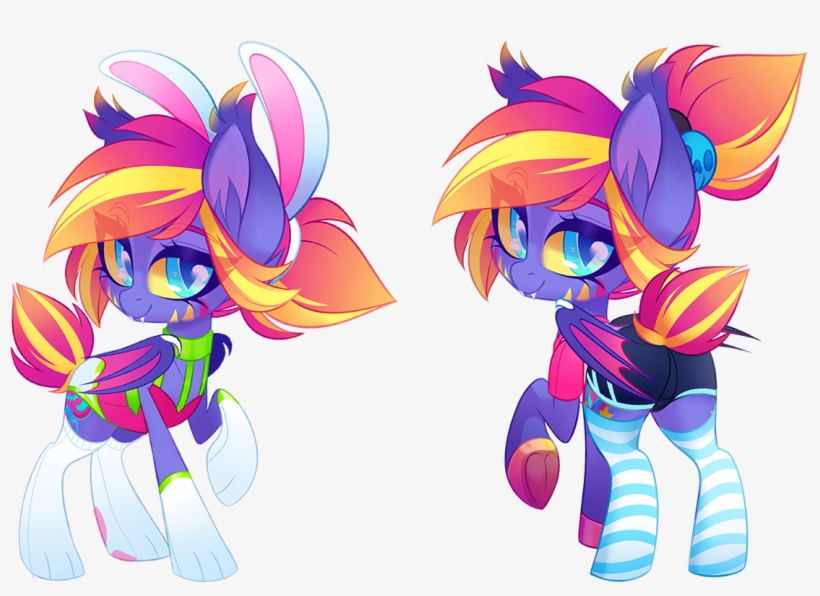 Zombie, Bat Pony, Bat Pony Oc, Bedroom Eyes, Bunny - Cartoon, transparent png download