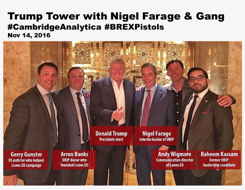 Nigel Farage, Andy Wigmore, Raheem Kassam Evidence, transparent png download