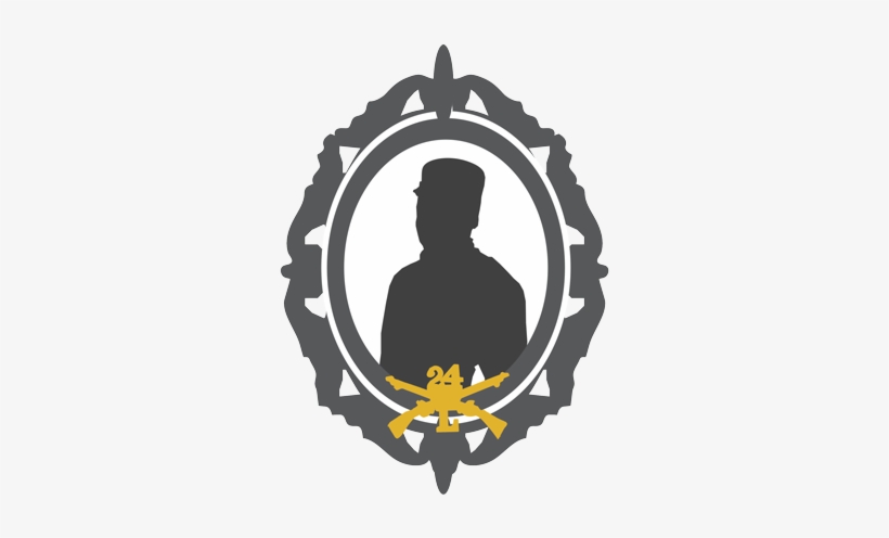 Cameo Style Silhouette Of A Soldier With Company L, - Soldier, transparent png download