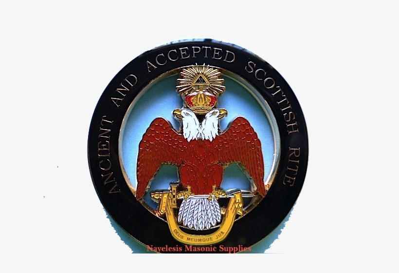 33rd Degree Wings Down Quality Auto Cut Out Emblem - Emblem, transparent png download