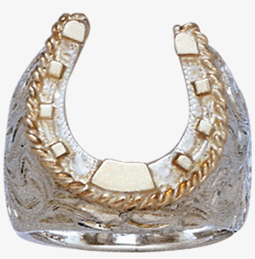 The Sawyer 14k Gf Sterling Horseshoe Ring - Horseshoe Ring Png, transparent png download