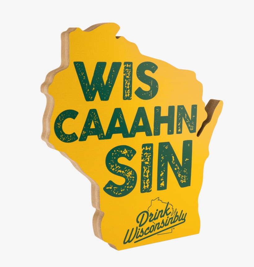 "wiscaaahnsin" Wooden Sign - Afternoon Tee Drink Wisconsinbly Coffee Mug, transparent png download