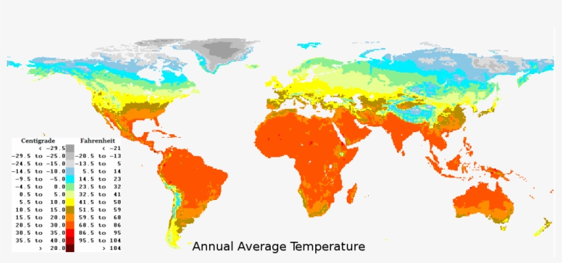 World Temperature Map - Stampmagick Wall Decal, World Map, transparent png download