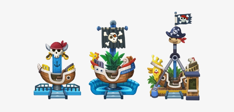 Summer Business Pirate Ship Level 1to3 - Wiki, transparent png download