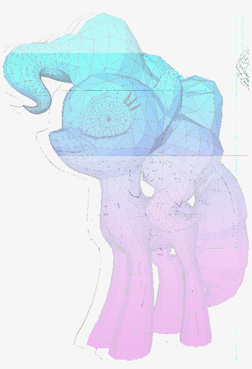 3d, Aesthetics, Glitch Art, Low Poly, Pinkie Pie, Safe, - Simple Blue Aesthetic Transparent Background, transparent png download