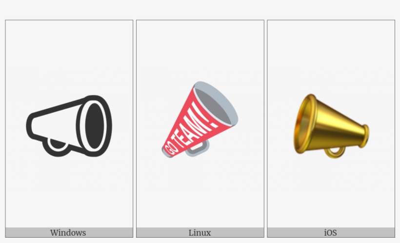Cheering Megaphone On Various Operating Systems - Operating System, transparent png download