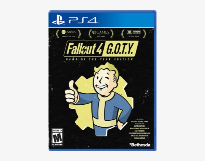 Fallout 4 Goty Bethesda Fallout 4 Game Of The Year Edition Png Image Transparent Png Free Download On Seekpng