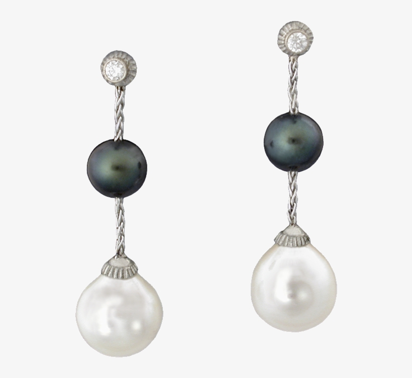 White Pearls Png - Pearl Earrings, transparent png download