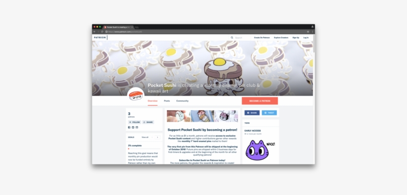 Now I'm Trying Patreon Again - Cupcake, transparent png download