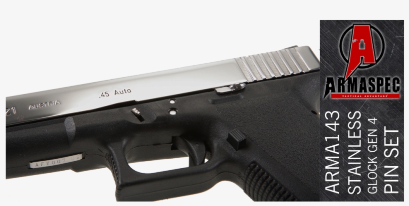Stainless Steel 4 Pin Kit Set For Glock Gen - Stainless Steel Glock, transparent png download