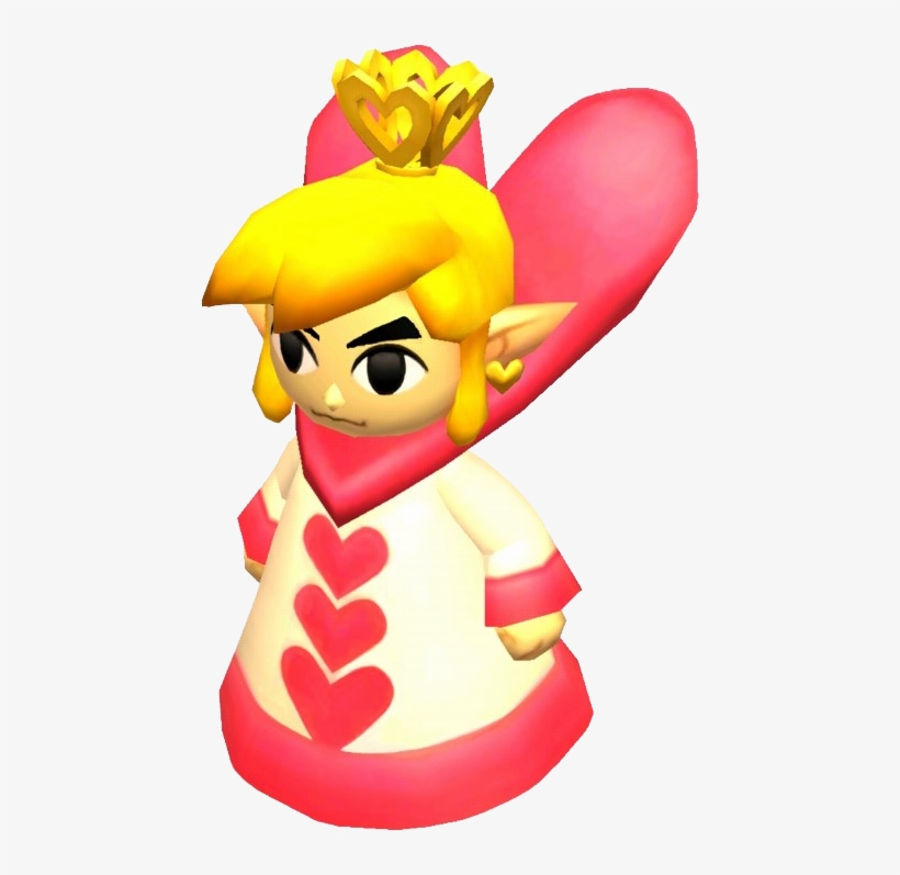 Tfh Link Queen Of Hearts Model - Queen Of Hearts Triforce Heroes, transparent png download