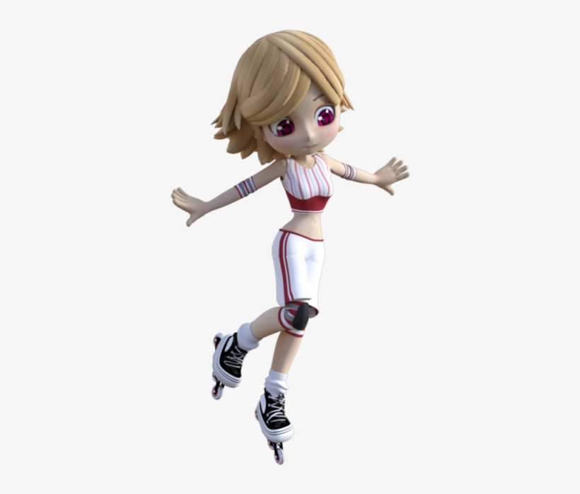 Skateboard Girl, Skateboard, Uniform, Png And Psd - Portable Network Graphics, transparent png download