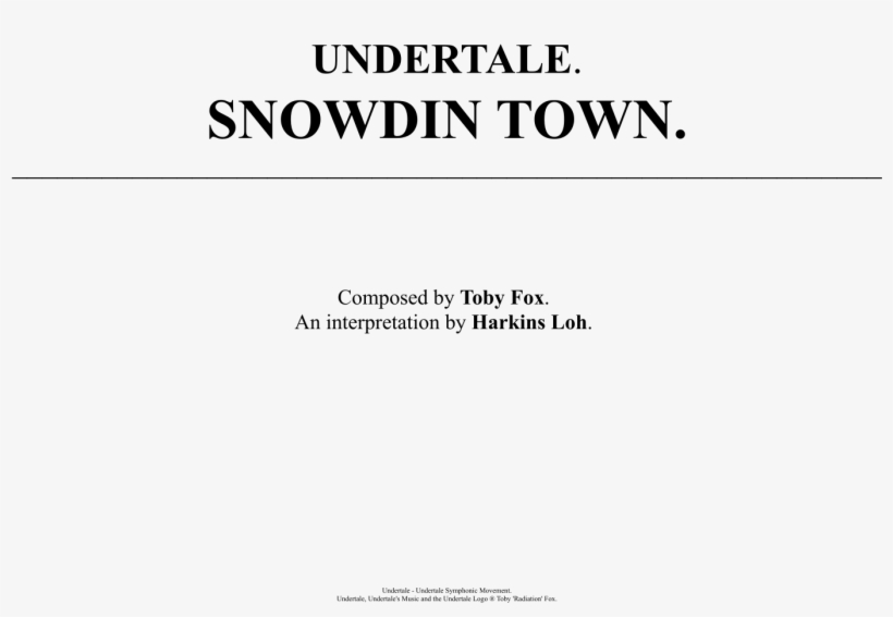 Snowdin Town - Cover Letter School Project, transparent png download