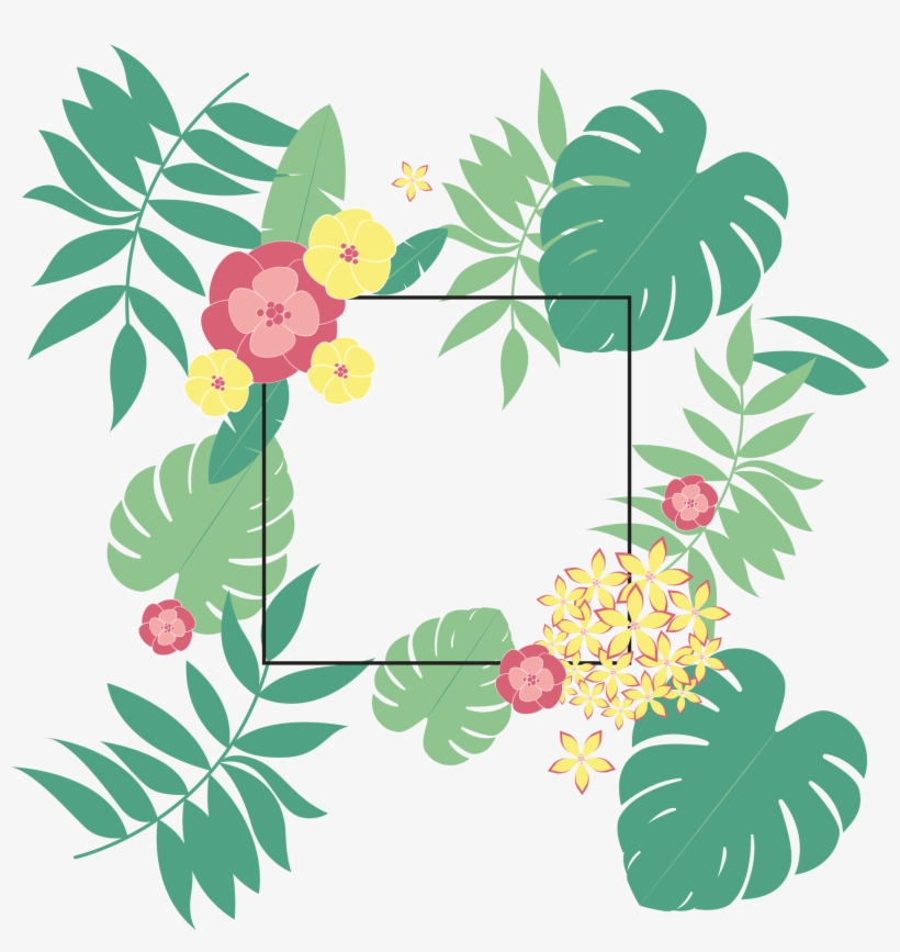 Summer Leaf Euclidean Vector Typeface - 夏天 圖案, transparent png download