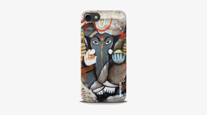 Ganesha With Flower Slim Back Cover For Iphone - Lord Ganesha Poster - 12 X 9 Inches - Unframed, transparent png download