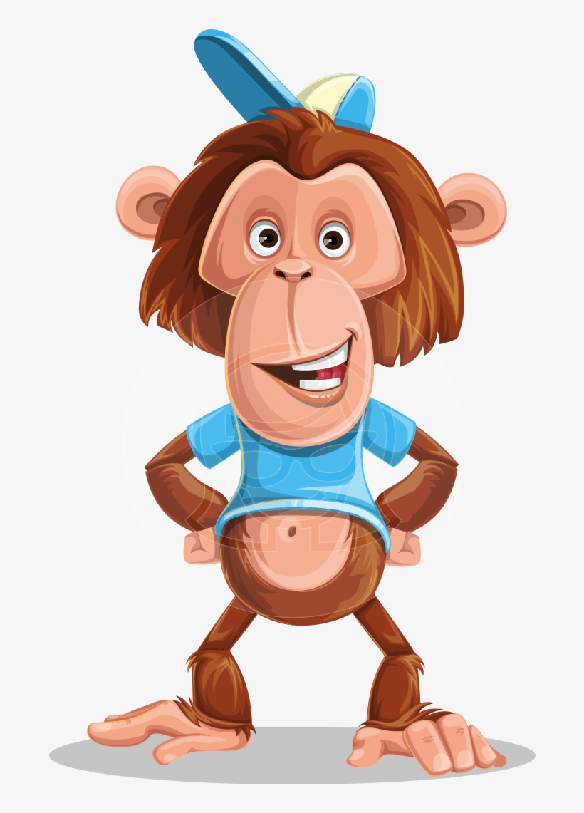 Ron K The Hipster Monkey - Monkey, transparent png download