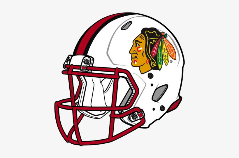 Football Helmet Png Image - Fathead Chicago Blackhawks Logo Vinyl Wall Graphic, transparent png download