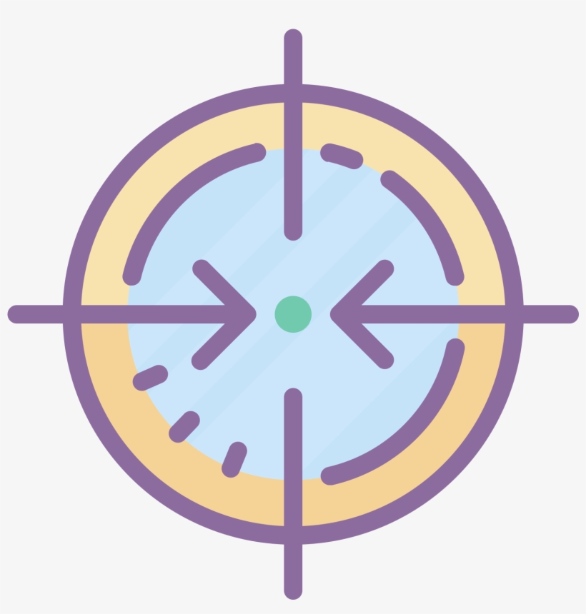 Sniper Icon - Sights Vector, transparent png download