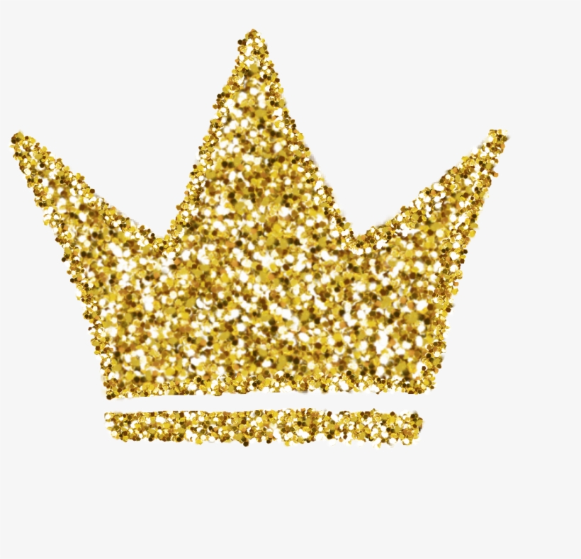 Crown Glitter Gold Sparkles Goldcrown Picsart Kpop - Aybüke Pusat, transparent png download