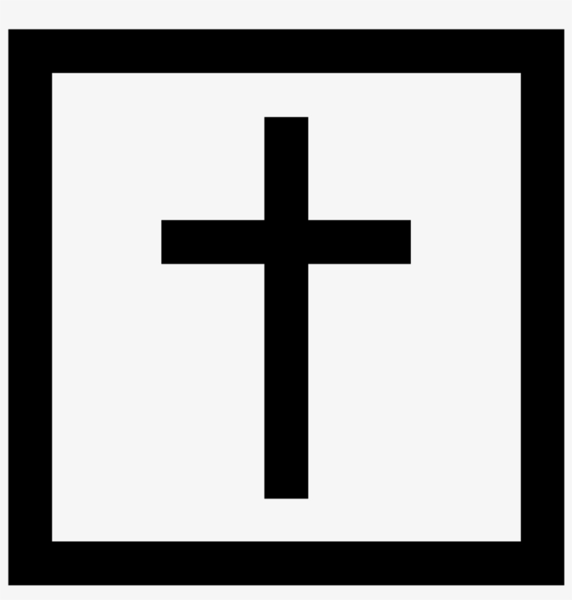 Jesus Dm Icon Black - Cross, transparent png download