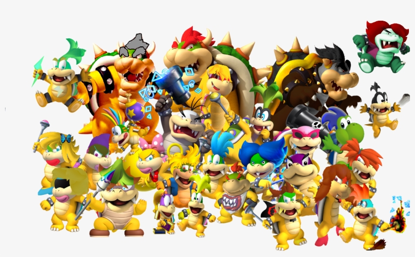 Bowser Transparent Background Png - Mario And Luigis Superstar Saga And Bowsers Minions, transparent png download