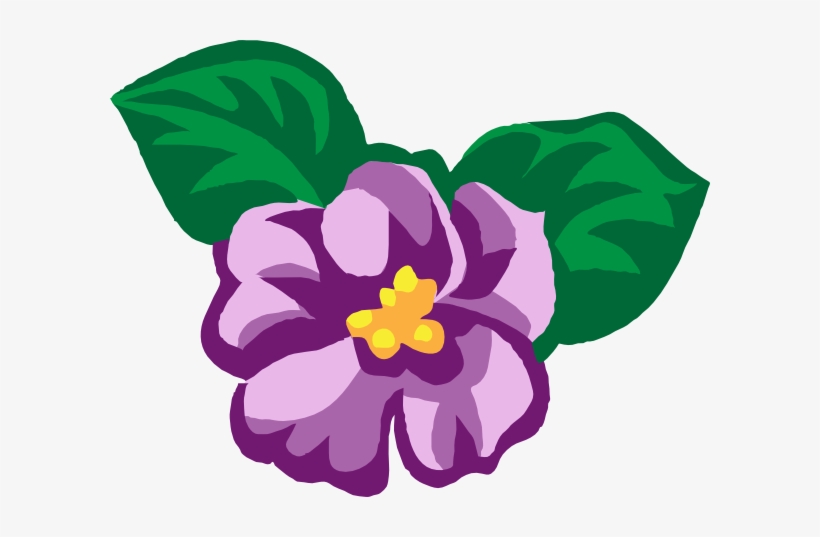 Trendy Design Violet Clipart African Clip Art At Clker - Violet Flower Clipart, transparent png download
